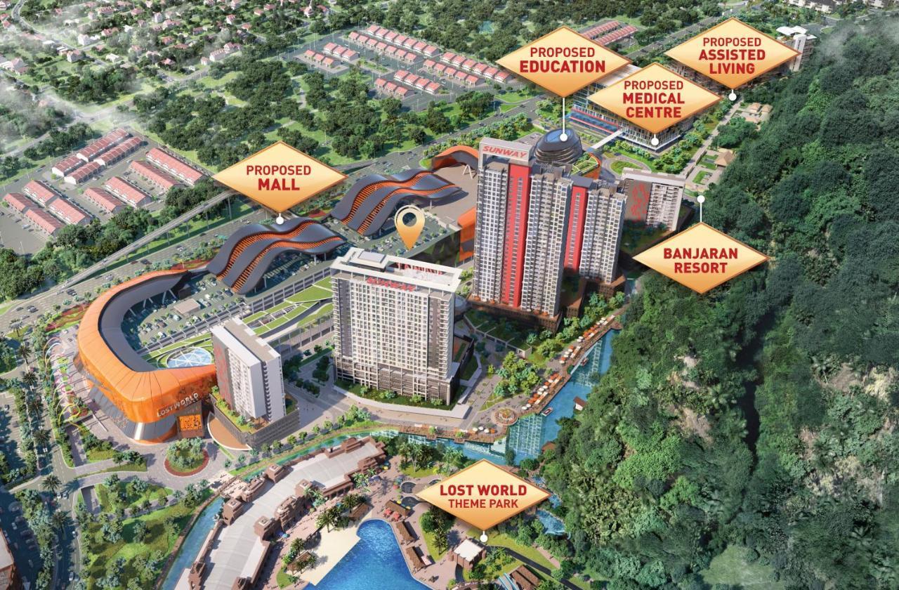 Ipoh Tambun Lost World Sunway Onsen Suites Luna 2R2B 8Paxs Ngoại thất bức ảnh